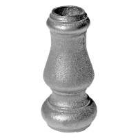 MACOLLA DE HIERRO FUNDIDO REDONDA Ø16 MM LISA CON BASE REDONDA VUL 006-MA / FERR MA-051