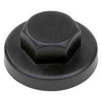 TAPON COLOR NEGRO PARA TORNILLO C/HEXAGONAL M8 PANEL TEJA (1000 UNDS CAJA) INDEX