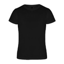 CAMISETA TECNICA MANGA CORTA UNISEX NEGRA - ROLY