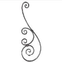 ADORNO DE HIERRO FORJADO Ø12 MM 250 × 720 MM IND 540/2