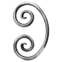 ADORNO DE HIERRO FORJADO Ø12 MM 140 × 215 MM IND 634/5