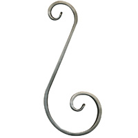 ADORNO DE HIERRO FORJADO 12 × 6 MM 270 MM IND 80/A/1 / VUL 4555