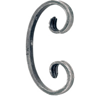 ADORNO DE HIERRO FORJADO 12 × 6 MM 75 × 150 MM IND 88/H/2 / VUL 4561/1