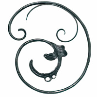 ADORNO DE HIERRO FORJADO 370 × 330 × 12 MM IND 94/C/11 / VUL 4489/1
