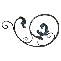 ADORNO DE HIERRO FORJADO 620 × 410 × 12 MM IND 94/E/6 / VUL 4492/1
