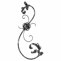 ADORNO DE HIERRO FORJADO 690 × 320 × 12 MM IND 94/F/2 / VUL 4493/1 660 × 270 MM