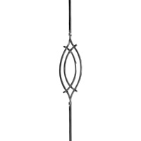 ADORNO DE HIERRO FORJADO LISO #12 MM 180 × 1000 MM IND GD20/5 / VUL 4353