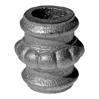 MACOLLA DE HIERRO FUNDIDO REDONDA Ø16 MM BARRILETE CENTRAL VUL 005-MA / FERR MA-008