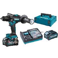 TALADRO COMBINADO 2 BATERIAS 40V MAX 4.0 AMP 140NM + 1 CARGADOR BL4040F MAKITA