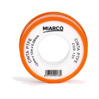 TEFLON ROLLO 12-12-0.08 NARANJA 133 MIARCO (10 UND BLISTER)