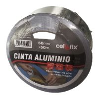 CINTA ADHESIVA ALUMINIO 50 MM 50 MT (18 UND CAJA) FOILFIX