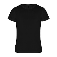 CAMISETA TECNICA MANGA CORTA UNISEX NEGRA - ROLY