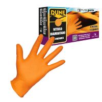 DISPENSADOR GUANTES NITRILO DIAMANTADO NARANJA ALIMENTARIO 7 MICRAS MG