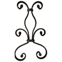ADORNO DE HIERRO FORJADO PLETINA 12 × 6 MM 200 × 345 MM IND 35/2