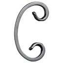 ADORNO DE HIERRO FORJADO 12 × 6 MM 60 × 110 MM IND 80/A/3 / VUL 4558/1 65 × 110 MM