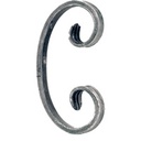 ADORNO DE HIERRO FORJADO 12 × 6 MM 75 × 150 MM IND 88/H/2 / VUL 4561/1
