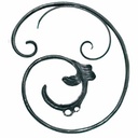 ADORNO DE HIERRO FORJADO 370 × 330 × 12 MM IND 94/C/11 / VUL 4489/1