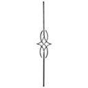 ADORNO DE HIERRO FORJADO LISO #12 MM 200 × 1000 MM IND GD21/6 / VUL 4357