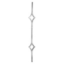 ADORNO DE HIERRO FORJADO LISO #14 MM 120 × 1000 MM IND GD25/1