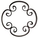 ADORNO DE HIERRO FORJADO PLETINA 20 × 4 MM 250 MM IND 26/4