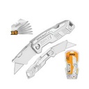 CUTTER TIPO NAVAJA PLEGABLE 19X61 MANGO ALUMINIO 0127 INGCO